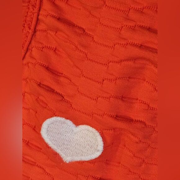 Booty By Brabants Sports Bra Orange CROCO SKIN DEEP V TOP PAPRIKA One Size L - Picture 8 of 9